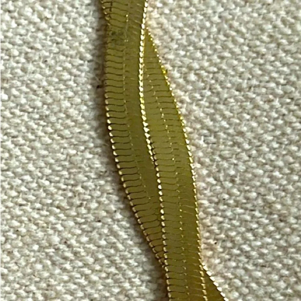 Men’s Minimalist Snake Chain – Flat Twist in 14k Gold Plate